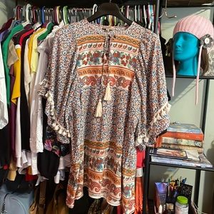 GiGiO Plus+ Paisley & Floral Print Blouse Size XL ✨